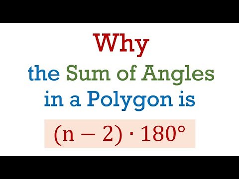 WHY the Sum of the Measures of the Interior Angles in a Polygon with n Sides is (n-2)180 Degrees?