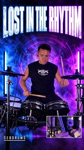 Lost in the rhythm. 🌌🥁