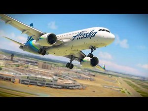 EXTREME Airbus A320 Landing at DFW Airport