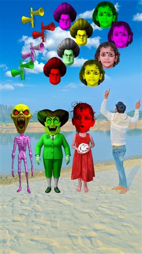 Scary Teacher 3D, Dancing Siren, Dancing Yatika, &Me Correct Head Matching #shorts