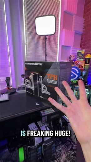 Thrustmaster TPR Rudder pedals! #gaming #thrustmaster #streamer #flightsimulator