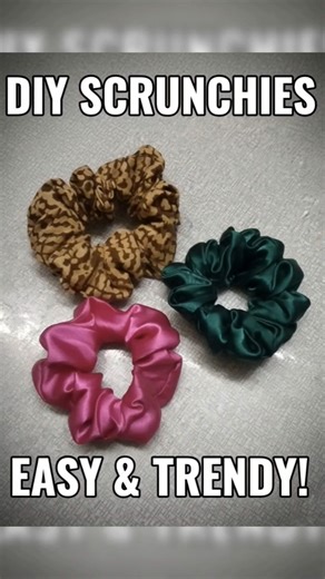 DIY Scrunchies | Easy Sewing Tutorial for Beginners DIY Scrunchies at Home Scrunchies in 5 Minutes!