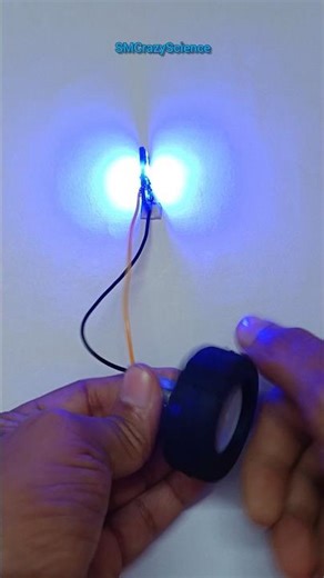 N20 Gear Motor Powering 9V LED | #shorts #dcmotor #tech