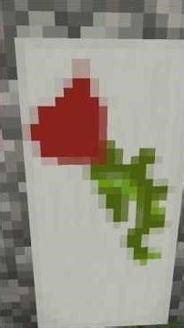 Minecraft Banner Pattern: Rose Design #minecraft #shorts #tutorial