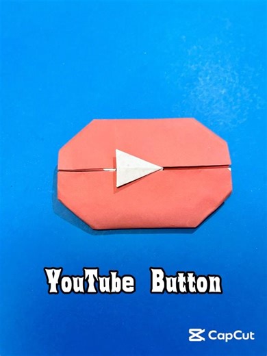 YouTube Button #homemadepapercraft #origami #paper