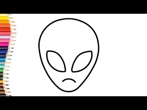How To Draw and Color Alien step by step
