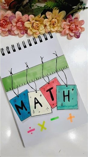 ✨ Aesthetic Math Notes DIY 📓 | Satisfying Study Setup 💫#StudyInspo #CuteNotes #SatisfyingVideo