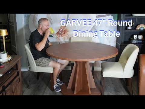 GARVEE 47'' Round Dining Table for 4 People REVIEW