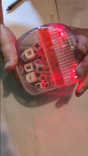 Playing Big Boggle with my friend. #games #boardgames #meeples #noisy #shaking #rattle #words #asmr
