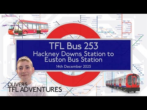 TFL BUS ROUTE 253 - Hackney Downs Station To Euston Bus Station - 14.12.2025 - New Routemaster Bus