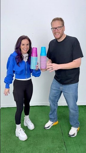 Cup Stack Speed Challenge! Chase and Rudy