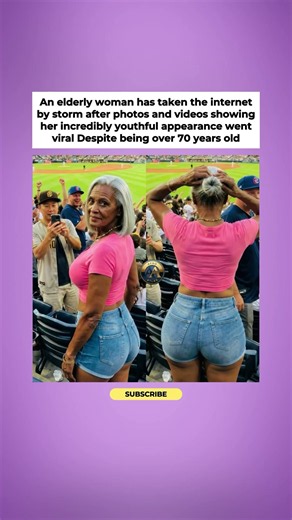 70 Year Old Woman Breaks the Internet with Her Appearance! 🔥 #shorts