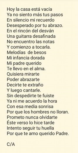 poemas para papá