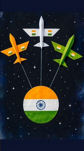 Air Jet India Paper Plane, Easy Paper Plane tutorial! #shorts #diy #craft
