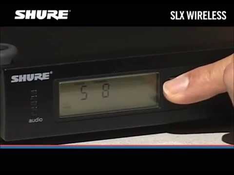 How to Change Wireless Frequency Channels on Shure SLX4 With SLX1 Bodypack or Handheld SM58
