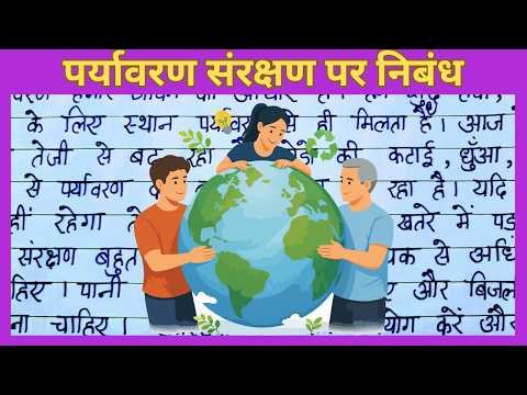 पर्यावरण संरक्षण पर निबंध | Environment Protection Essay in Hindi | Board Exam Special | Class 6-12