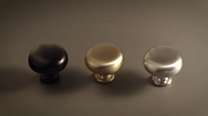 Set of 6 Elegant Champagne Bronze Cabinet Knobs - Classic Round Kitchen Hardware, Contemporary Drawer Pulls Sleek Dresser Handles