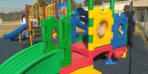 Playgrounds installed at Alabama women’s prisons to improve family visitation