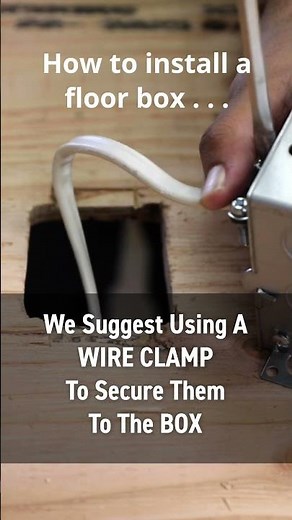 Installing a Single-Gang Floor Box #electrical #home #floor #wiring #installation #plug #outlet