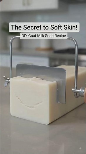 🥛🧼 The Secret to Soft Skin! DIY Goat Milk Soap Recipe