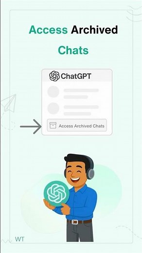 How to Access Archived Chats in ChatGPT #shorts
