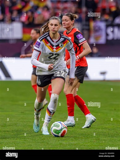Nuremberg, Germany March 14, 2026: Women - World Cup Qualification - Germany against Austria In the picture: Jule Brand (GER) /// DFB regulations prohibit any use of photographs as image sequences and/or quasi-video Stock Photo - Alamy