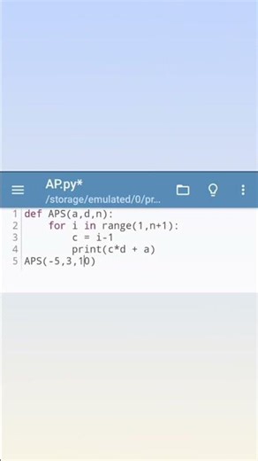 Arithmetic Progression Sequence | #code #codes #coder #code #edit #codewithme #codemasters #code#wow