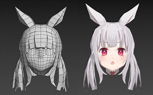 3DMAX人物建模：零基础box开始到贴图二次元角色模型建模教程