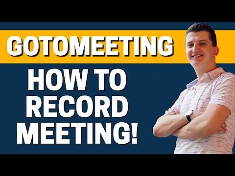 How To Record Meeting In GoTomeeting