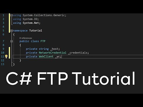 C# - FTP Tutorial (Download, List Files, Create Directory, ...)
