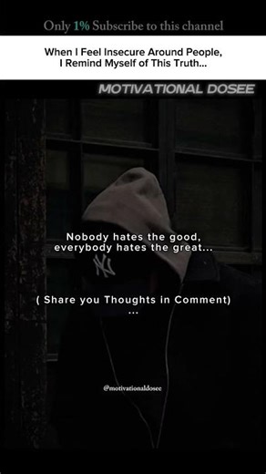 When I Feel Insecure Around People, I Remind Myself of This Truth #selfimprovement #shortsmotivation