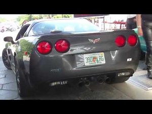 CHEVROLET CORVETTE ZR1 CRAZY BURNOUT AND LOUD SOUND !!