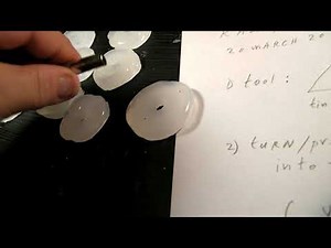 How to make silicone rubber rings part 2 (making proper holes with a self made tool)