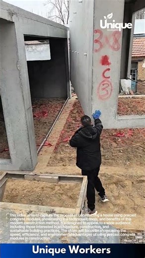 Building a house: precast concrete modules