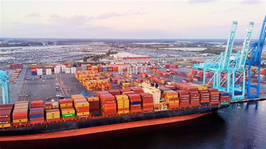 Terminal Highlight: JAXPORT’s Blount Island JAXPORT’s largest marine facility, Blount Island Marine Terminal, handles a diverse mix of cargo, including containers, vehicles and breakbulk. The modernized terminal features 7,094 linear feet of deepwater berths, an adjacent turning basin, and 11 container cranes designed to support efficient vessel operations. Strategically located in the U.S. Southeast, Blount Island is served by experienced terminal operators who provide efficient and reliable ca