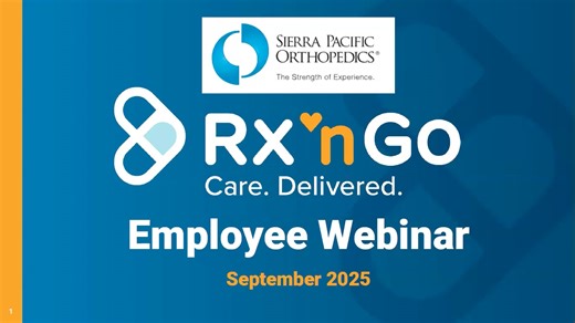 Rx 'n Go Webinar for SPOC Members
