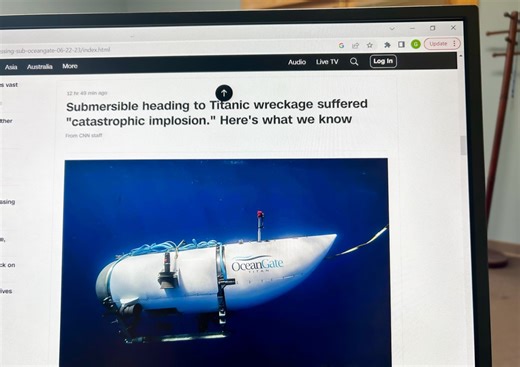 New footage reveals chilling moment Titan submersible imploded during Titanic dive