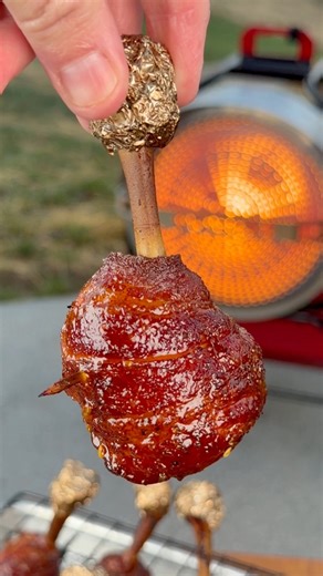 Bacon Wrapped Chicken Lollipops | Grillnation