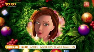Morgen haben wir gleich zwei magische Barbiefilme für euch: Wir zeigen "Barbie in: Eine Weihnachtsgeschichte" und "Barbie - Zauberhafte Weihnachten". Um 09:25 Uhr geht's los 🎁🎄✨❤! | TOGGO