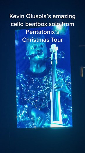 @Kevin Olusola’s amazing cello beatbox solo from @pentatonix ’s Christmas Tour! Worth a listen, so beautiful! #pentatonix #kevinolusola #ptx #beatbox #cello #pentatonixachristmasspectacular #christmas #pentatonixtour2022 #oakland #oaklandarena