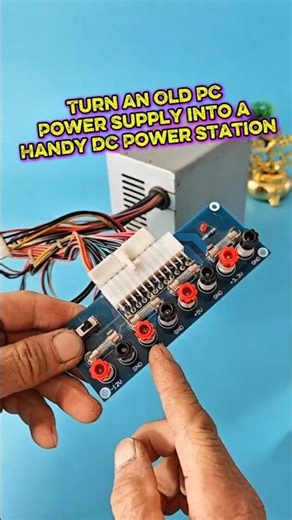 Turn an Old PC Power Supply into a Handy DC Power Station. #atxpowersupply #voltageregulators