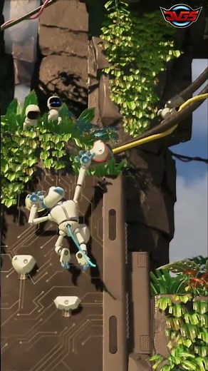 Robot's EPIC Wall Climb: Swing to Victory! - Astro's Playroom #shorts