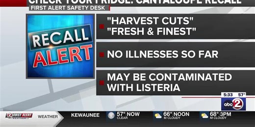 Cantaloupe products sold in Wisconsin recalled