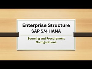 Class 2 - SAP S/4 HANA MM Enterprise Structure Configuration | Step-by-Step Guide