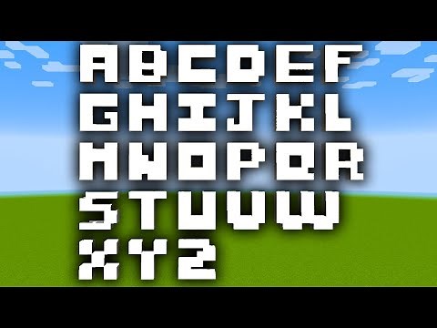 COMO FAZER QUALQUER LETRA NO MINECRAFT 👀