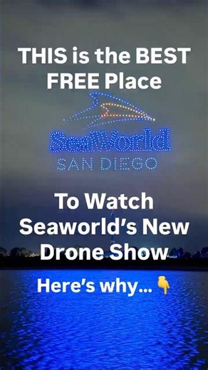 The BEST FREE Place to Watch Seaworld’s New Drone Show in San Diego 🌊🐬