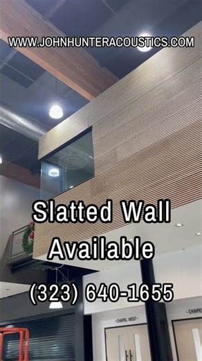 Slat Walls Available | Acoustic Benefits of Wood Slat Wall Treatment