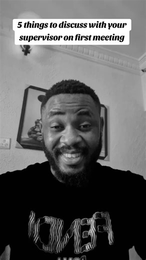 5 Essential Topics for Your First Meeting with a Supervisor