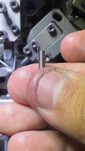 double hook spring with special tooling on CNC spring coiling machine JTC-508