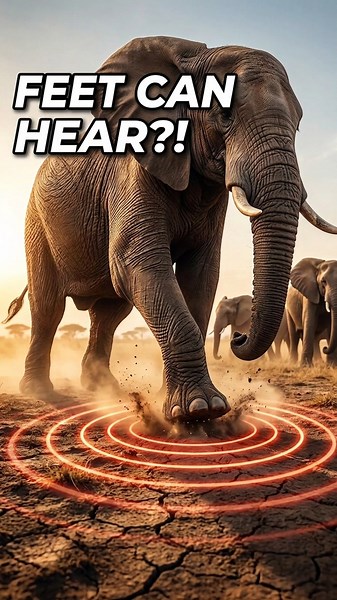 Elephants Talk Through the Ground?! 🤯🐘 #elephant #facts
